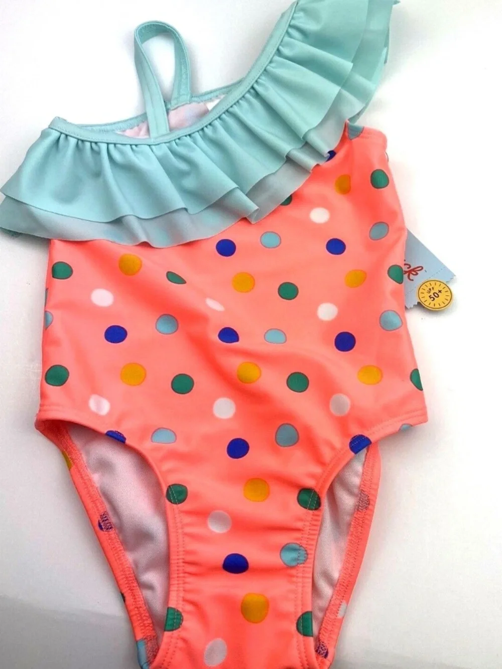 Cat & Jack Toddler Swimwear Bathing suit Size 2T Girl baby polka dot summer